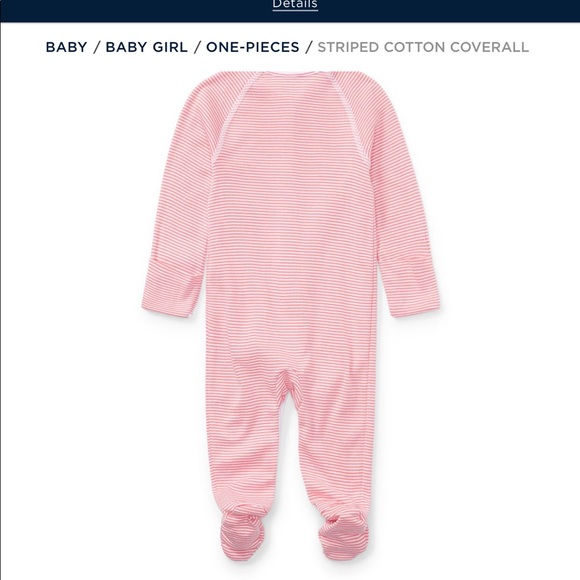 STRIPED COTTON COVERALL - Picture 2 of 2